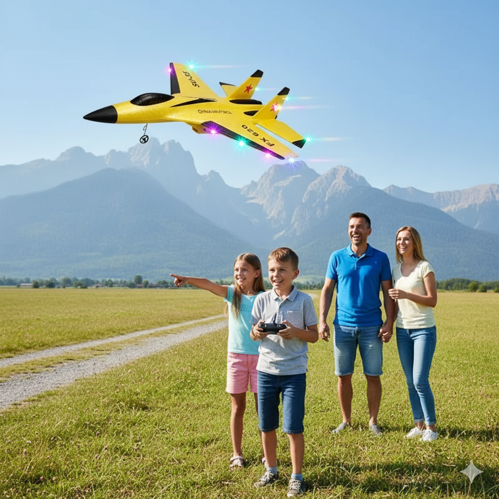 SU-35 RC Remote Control Airplane with LED Lights