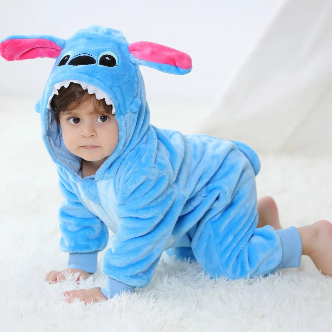 Stitch Baby Romper – Cute Cartoon Jumpsuit Pajamas for Infants
