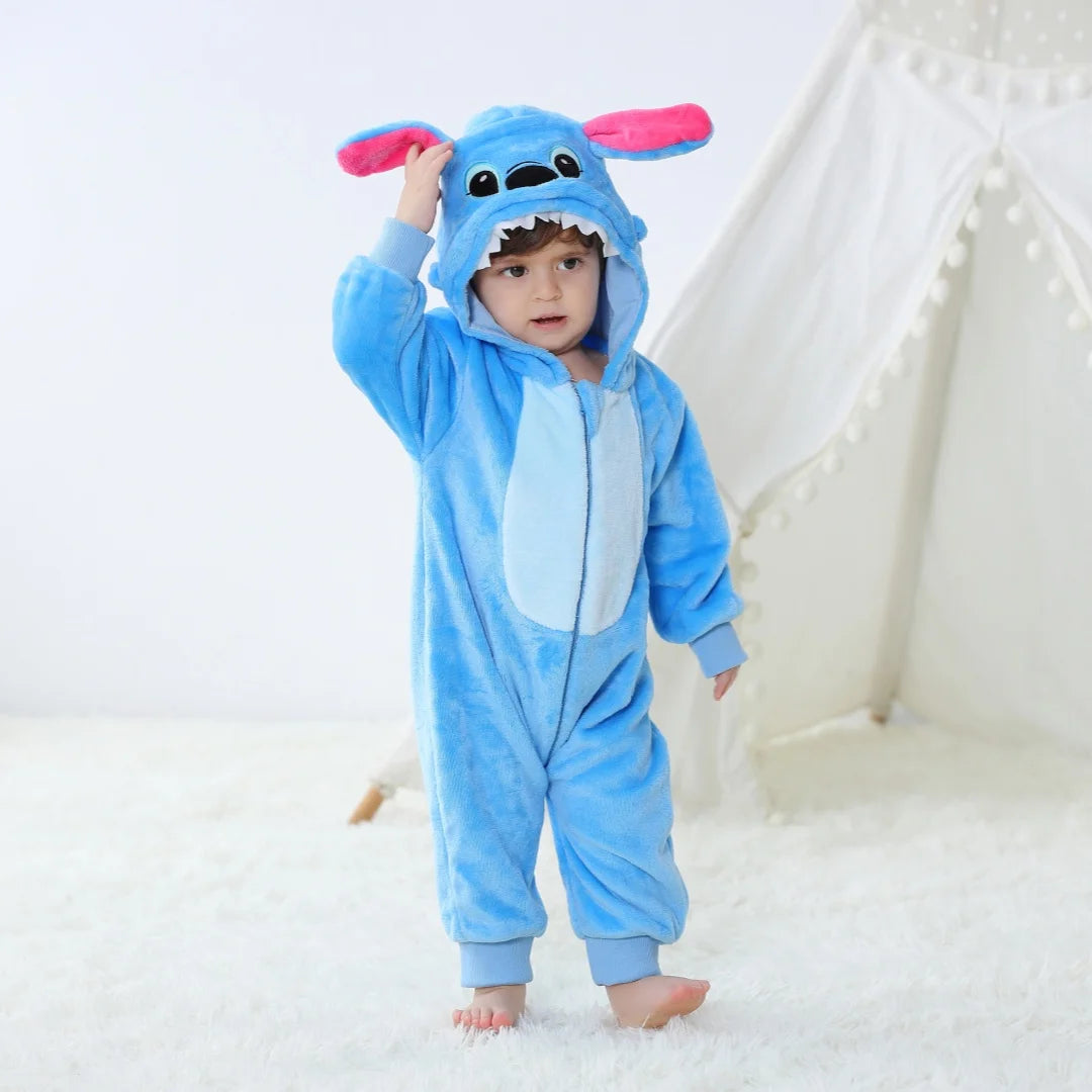 Stitch Baby Romper – Cute Cartoon Jumpsuit Pajamas for Infants