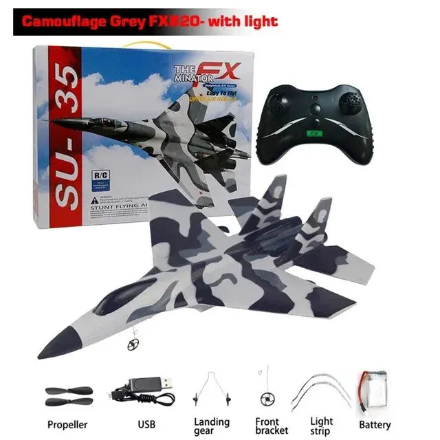 SU-35 RC Remote Control Airplane with LED Lights