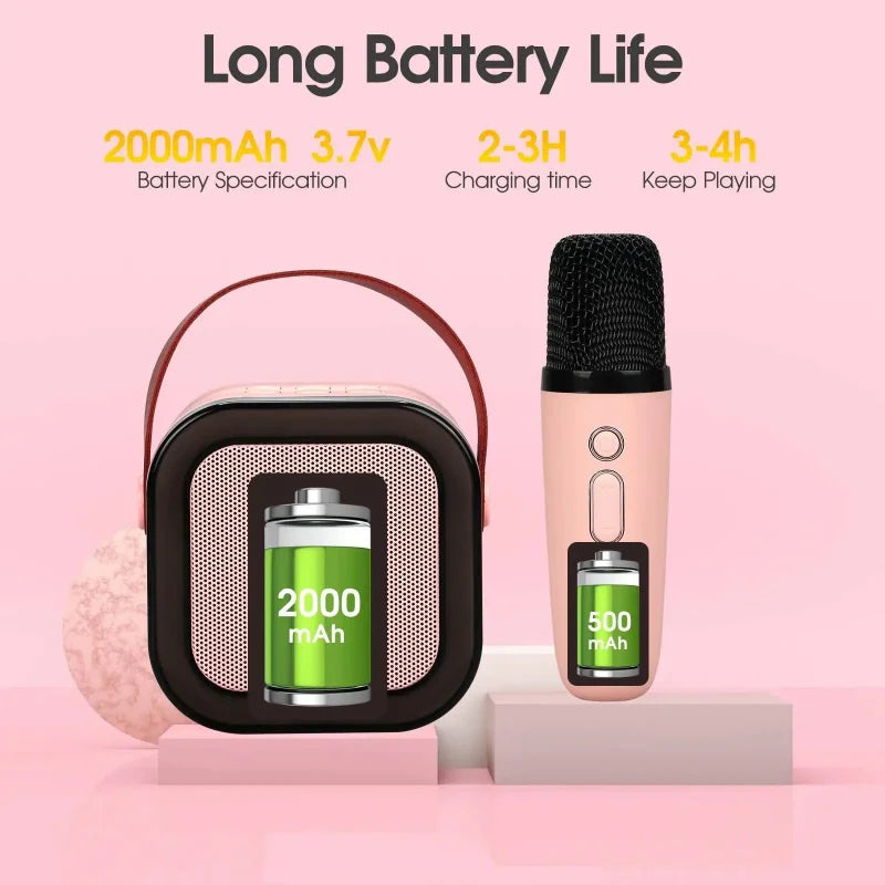 K12 Wireless Bluetooth Speaker with Dual Microphones & RGB Lights