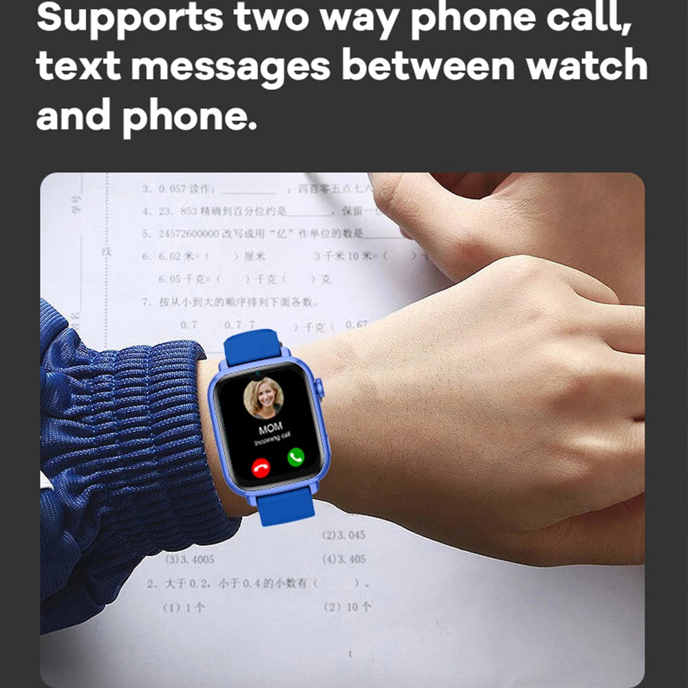 GPS & WiFi Tracker Smartwatch with Video Call, SOS, Camera, App Download, and Location Monitoring