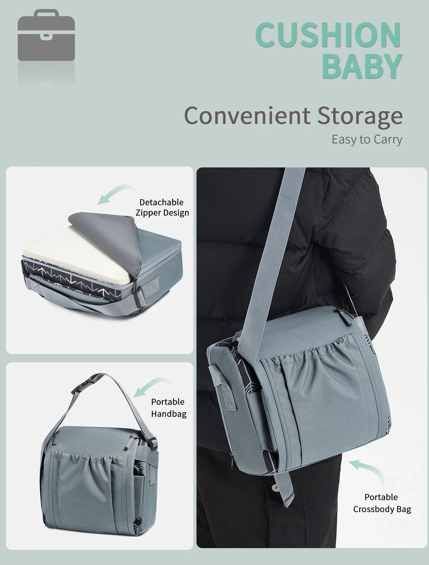 INSULAR Portable Foldable Anti-Slip Baby Dining Chair