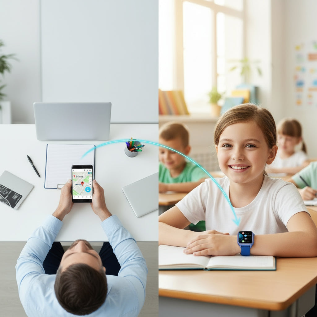 GPS & WiFi Tracker Smartwatch with Video Call, SOS, Camera, App Download, and Location Monitoring