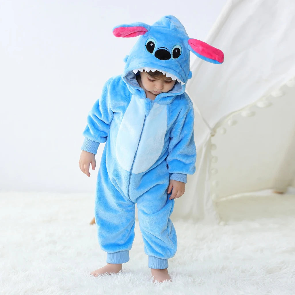Stitch Baby Romper – Cute Cartoon Jumpsuit Pajamas for Infants